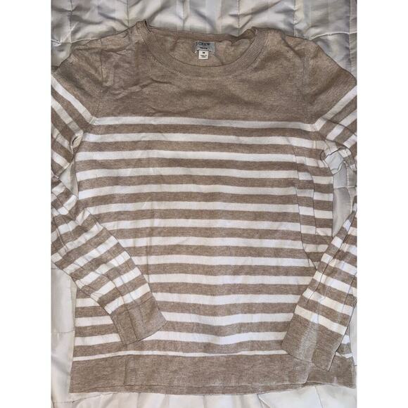 JCREW “TEDDIE” stripe sweater size M medium - Picture 1 of 3